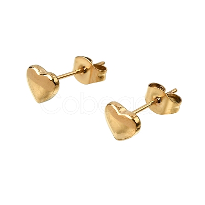 304 Stainless Steel Stud Earrings for Women EJEW-G459-01C-G-1
