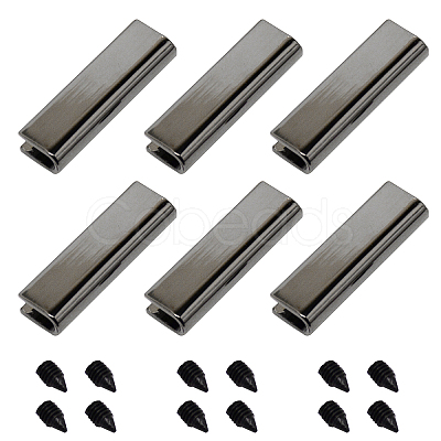 6 Sets Alloy Bag Corner Protectors FIND-GF0002-97B-1