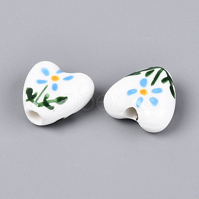 Handmade Porcelain Ceramic Beads PORC-T134-28C-1