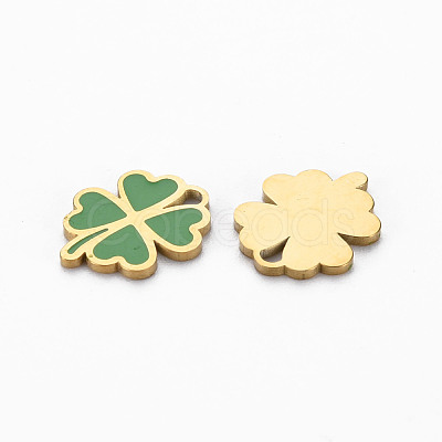 Ion Plating(IP) 316 Surgical Stainless Steel Enamel Charms STAS-N097-080LG-NR-1