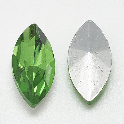 Pointed Back Glass Rhinestone Cabochons RGLA-T083-3x6mm-20-1