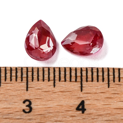 Glass Rhinestone Cabochons RGLA-A026-08B-208DE-1