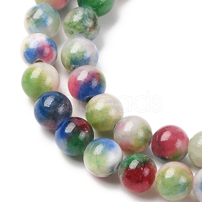 Natural Persian Jade Beads Strands G-D434-6mm-02-01-1