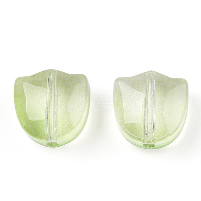 Spray Painted Transparent Glass Beads GLAA-T022-26-A03-1