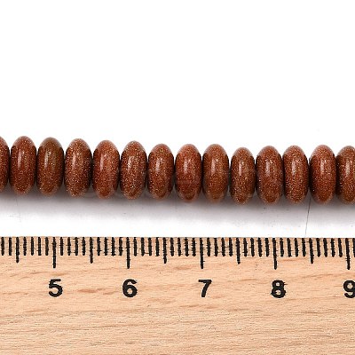Synthetic Goldstone Beads Strands G-L621-A01-8x4mm-1