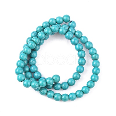 Synthetic Turquoise Beads Strands TURQ-G106-6mm-02E-1