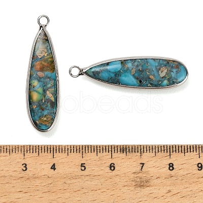 Dyed Synthetic Imperial Jasper Pendants GG-CBAA20A-06P-02-1