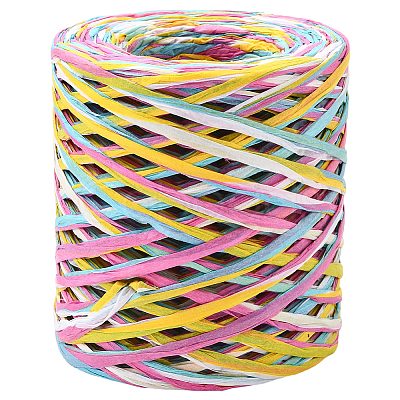 Segment Dyed Raffia Paper Cords for DIY Craft OCOR-WH20020-27C-1