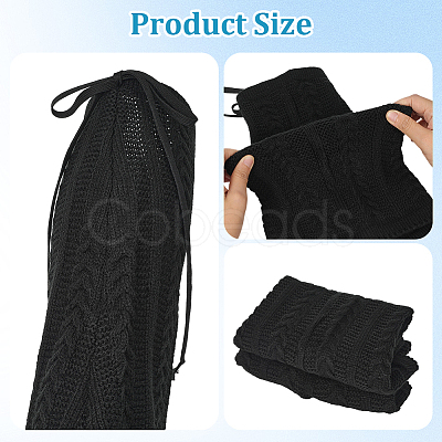 Acrylic Fibers Socks for Women AJEW-WH20060-48A-1