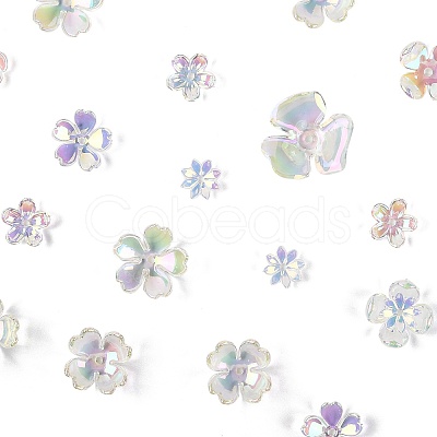 70Pcs Acrylic Bead Caps OACR-FS0002-40-1