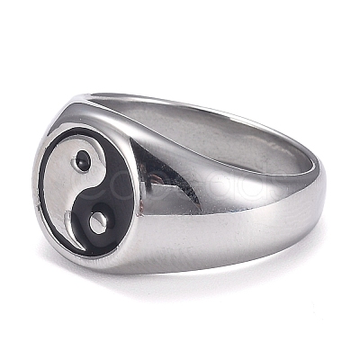 304 Stainless Steel Finger Rings STAS-H101-01P-8-1