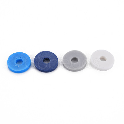 4 Colors Handmade Polymer Clay Beads CLAY-N011-032-23-1