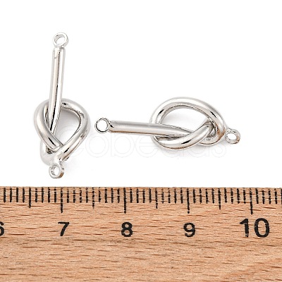 Alloy Knot Connector Charms PALLOY-F315-02P-1