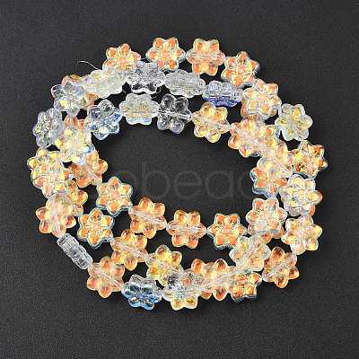 Electroplate Glass Beads Strands EGLA-P069-02A-AB01-1