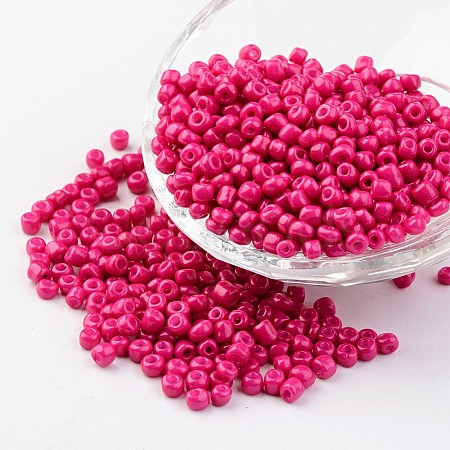 6/0 Baking Paint Glass Seed Beads X-SEED-S003-K5-1
