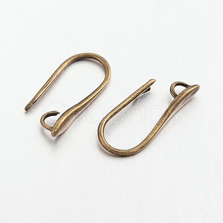 Brass Earring Hooks for Earring Designs KK-M142-02AB-RS-1