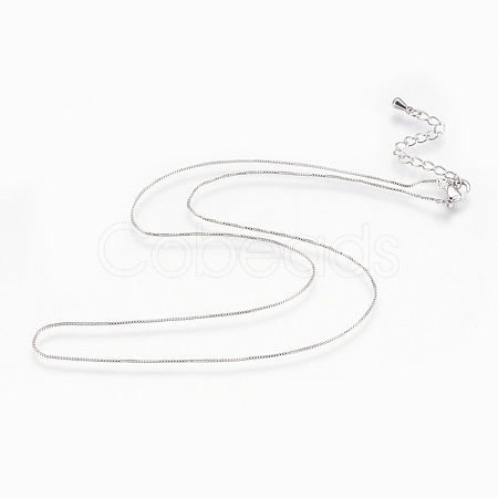 Brass Chain Necklaces NJEW-P222-05P-1