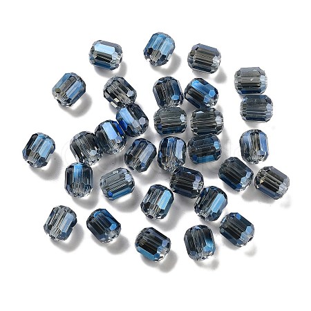 Electroplate Column Glass Beads EGLA-A043-02-FR02-1
