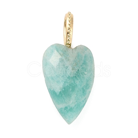 Natural Flower Amazonite Pendants G-C290-01A-1