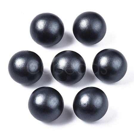 Painted Natural Wood Beads WOOD-S057-071A-1