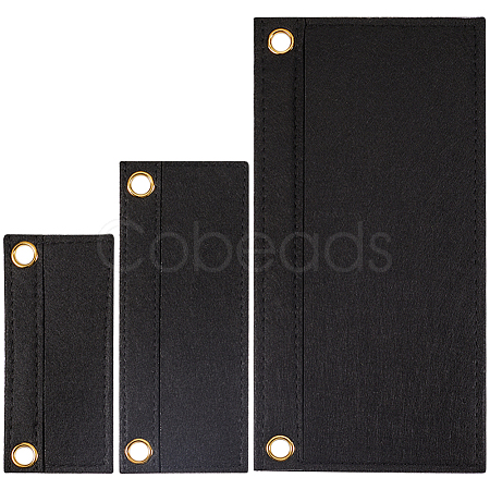 3Pcs 3 Style Wool Felt Crochet Bag Organizer Inserts FIND-CN0001-55-1