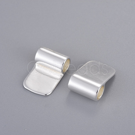 Brass Glue-on Flat Pad Bails KK-D519-B-S-1