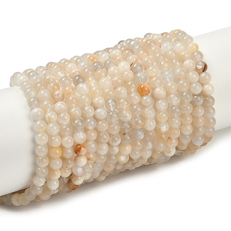 Natural White Moonstone Beads Strands G-D294-4mm-01-1