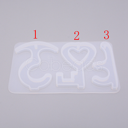 Keychain Silicone Molds DIY-WH0181-57-1
