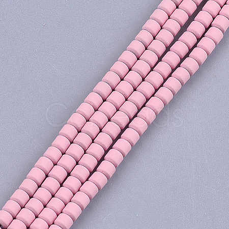 Spray Painted Non-magnetic Synthetic Hematite Beads Strands G-T116-12-05-1