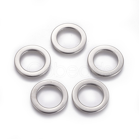 Tarnish Resistant 201 Stainless Steel Linking Rings STAS-L234-040P-1
