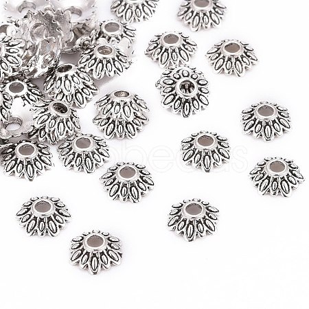 Tibetan Style Bead Caps LS-LFH10352Y-NF-1