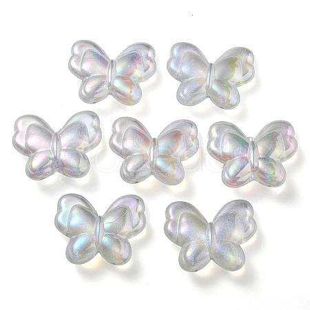UV Plating Luminous Transparent Acrylic Beads OACR-P010-11A-1