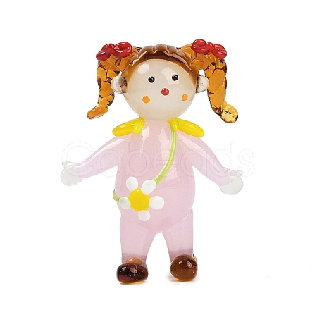 Handmade Lampwork Girl Display Decoration LAMP-Q005-01A-1