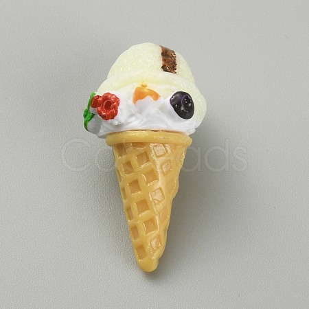 Opaque Resin Ice Cream Cabochons CRES-CJC0009-01A-1