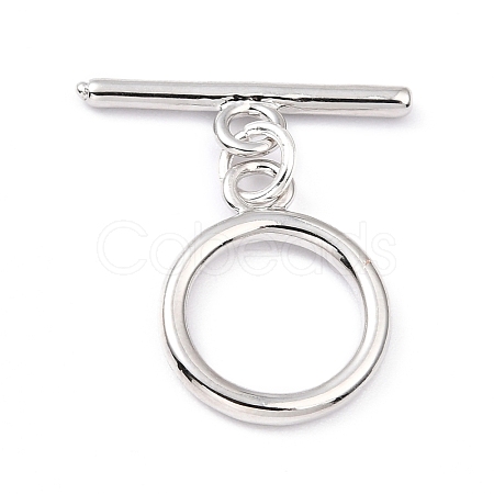 Rack Plating Brass Toggle Clasps KK-B036-12P-1