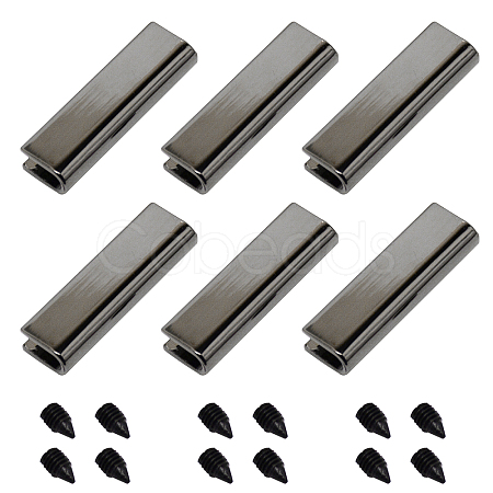6 Sets Alloy Bag Corner Protectors FIND-GF0002-97B-1