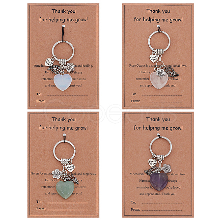 Alloy Resin Keychains KEYC-WH0038-46-1