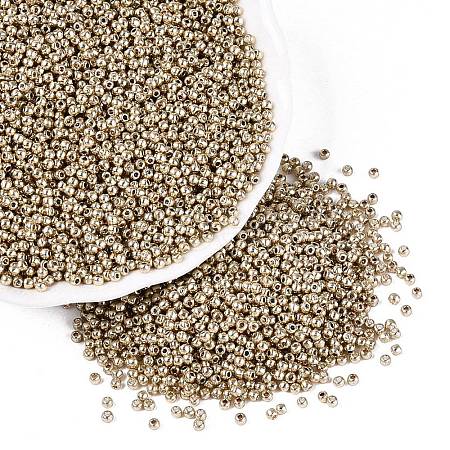 Plated 3/0 Glass Seed Beads SEED-Q025-2mm-D03-1