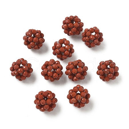 Natural Red Jasper Woven Beads GG-CBA2E9C-F06-03-1