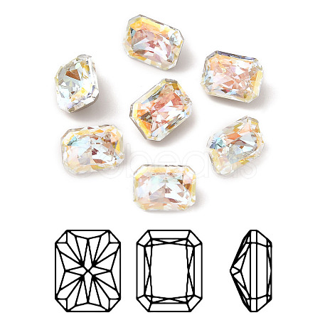 K9 Glass Rhinestone Cabochons RGLA-A025-05A-001LA-1
