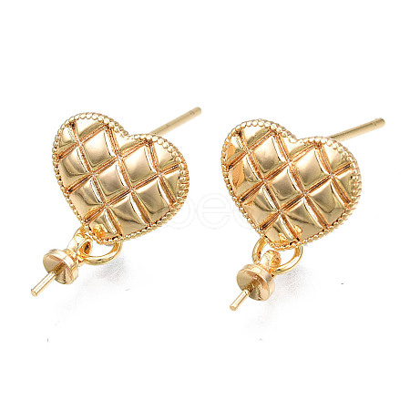 Brass Stud Earring Findings LS-KK-N233-133-1
