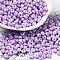 Baking Paint Luster Glass Seed Beads, Donut, Lilac, 4x2.5mm, Hole: 1mm, 6205pcs/pound