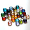 Imitation Austrian Crystal Beads, Grade AAA, K9 Glass, Faceted, Flat Round, Mixed Color, 8x5mm, Hole: 0.9~1mm