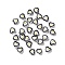 Transparent Glass Beads, Hand Drawn Beads, with Enamel, Heart with Flower Pattern, Black, 12x12x6.5mm, Hole: 0.9mm