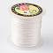 Round Metallic Thread, Embroidery Thread, 6-Ply, White, 0.6mm, about 87.48 yards(80m)/roll