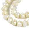 Anti-Tarnish Electroplate Rondelle Glass Beads Strands EGLA-T021-3mm-17-09-3
