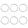 6Pcs Alloy Napkin Rings AJEW-CP0009-05S-1