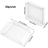 Transparent PVC Box Candy Treat Gift Box CON-BC0006-66-2
