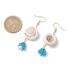 Shell Glass Dangle Earrings EJEW-MZ00424-05-3