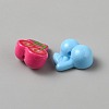 Opaque Acrylic Beads MACR-WH20003-24B-2